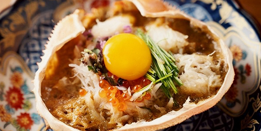 ズワイ蟹味噌 甲羅焼き